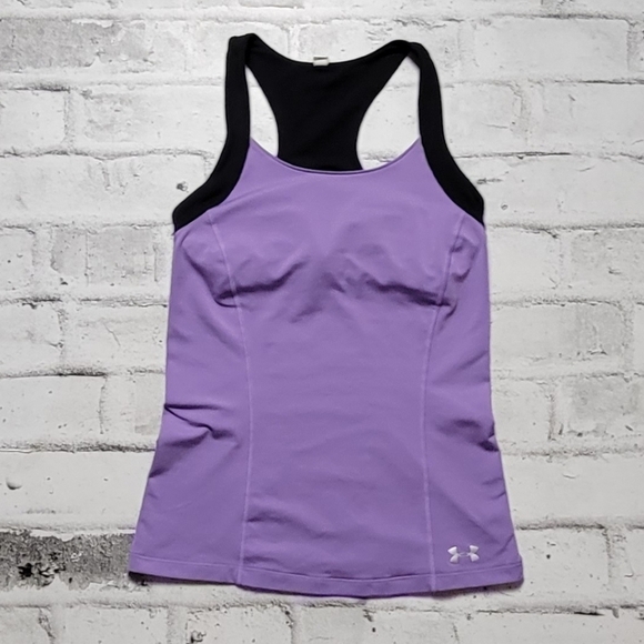 UNDER Armour racerback tank top with built-in bra support - Picture 1 of 6